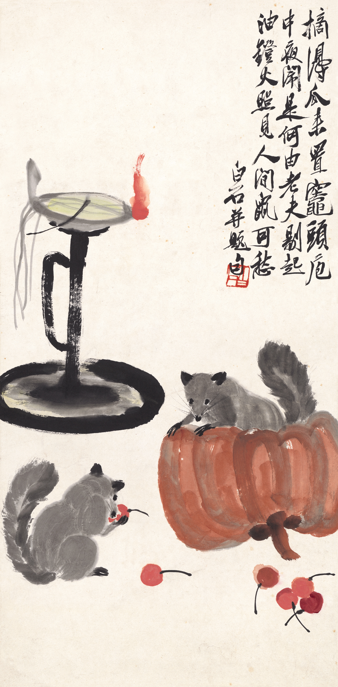 《灯鼠图》(图1)