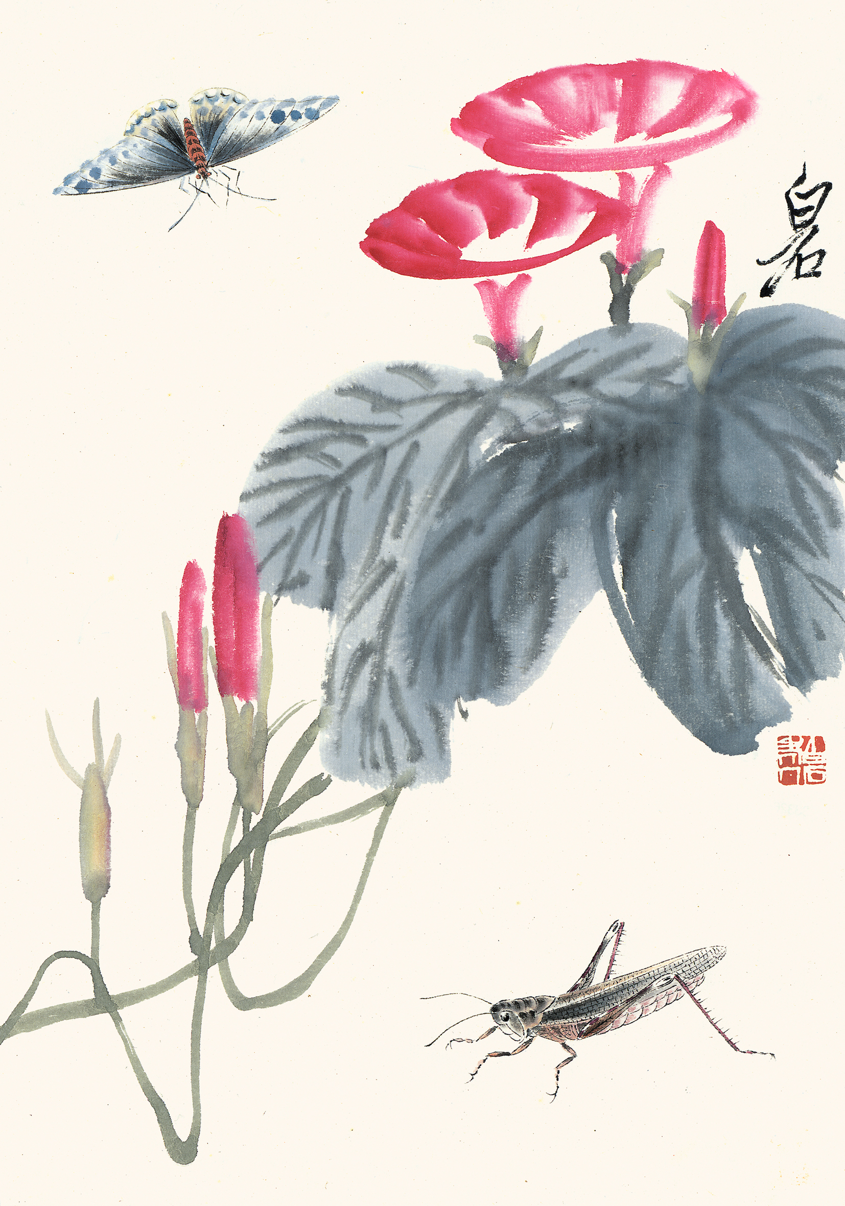 《牵牛花》(图1)